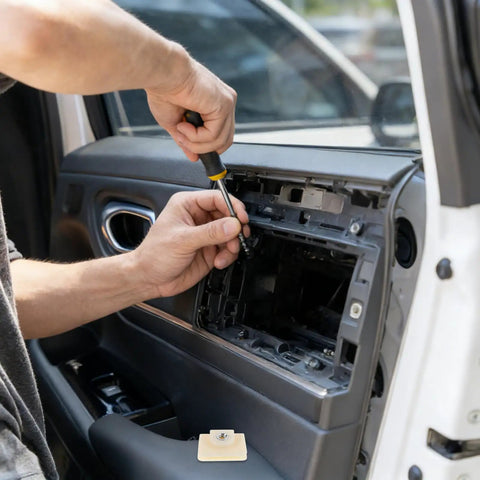 Heavy Duty 50 Piece Glass Window Retainer Clips Kit For Car Door Repair Fix Loose Regulators Stay Secure In All Weather Conditions With Pro Quality Plastic Holders That Keep Your Auto Glass Lifter Sliding Smooth As Butter Every Single Time, car door panel repair