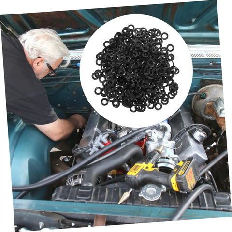 500 Piece Spring Wave Washers Assortment Set For Machinery And Hardware Includes Compression Washers And Gasket Kit Durable Steel Wave Washers For Thrust Load Auto Repairs DIY Projects And Home Maintenance High Precision Fit, black wave washers in engine bay