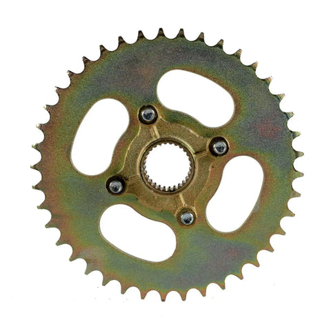 Badass 32 Inch Live Rear Axle Assembly For Go Kart Atv And Drift Trike With 41T Sprocket Hub showing detailed gear design.
