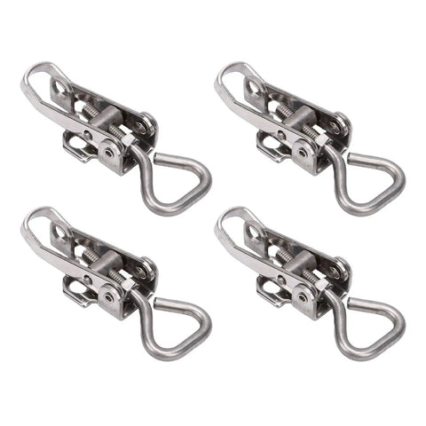 Heavy Duty Toggle Catch Latch Lock Clamp With Strong Load Capacity For Cabinets Windows And Tables Made From 304 Stainless Steel That Is Tough Enough To Hold Heavy Stuff Securely So You Do Not Worry About Anything Coming Loose. set of 4 stainless steel toggle latches