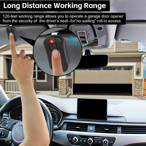 Driver using 3 Button Garage Door Opener Remote Replacement For Sears Craftsman LiftMaster Chamberlain with learn button