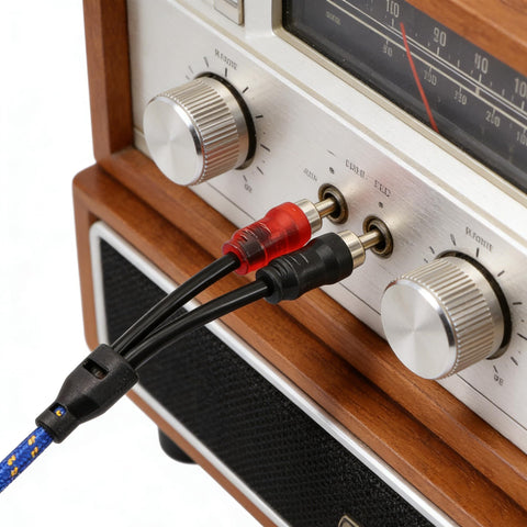 Straight Up 4 Gauge Auto Audio Hook Up Kit With 20 Ft Oxygen Free Copper Power Cable and 8 Gauge Speaker Runs connected to stereo switches.
