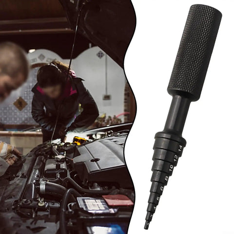 Thinking Process: aluminum blind hole collet bearing tool, 2mm-14mm, used in car engine repair