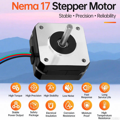 NEMA 17 stepper motor for stable precision and reliability in automation projects