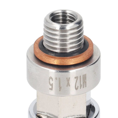 Premium Piggyback Oil Drain Plug Repair Kit For Auto Fix, Stainless Steel Self Tapping Thread Rescue Tool With Drill Bit Wrench Set To Quick Change Oil Without Damaging Pan M12x1.5
