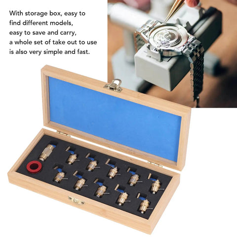 Winder Set For Watch Repair Pros, Brass Wristwatch Repair Kit with storage box and tools, Professional Watchmaker Tools