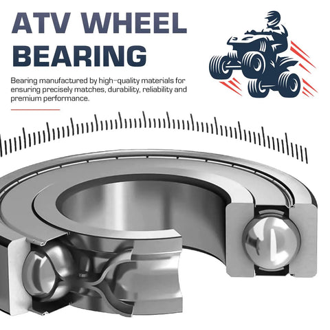Rock Solid Front Wheel Bearing Assembly for Polaris Ranger RZR Sportsman Scrambler General ACE with Pro Grade Seals close-up