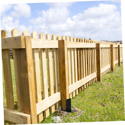 Sturdy Metal Fence Base Stakes Kit For Garden Edging, Rustproof Fence Holders, 10-Piece Set For Easy Install In Your Yard, Courtyard, And Backyard, Durable Ground Anchors For Outdoor Privacy And Neat Edges