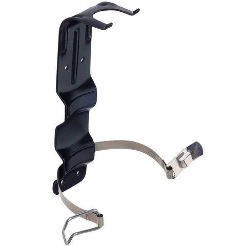 Bracket5 Replacement Fire Extinguisher Bracket Mount Kit For Home, Boat, And Vehicle Use with hardware, stainless steel strap