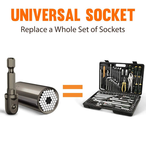 Ultimate Universal Socket Set With Power Drill Adapter Gift For Men Who Have Everything comparison with socket kit
