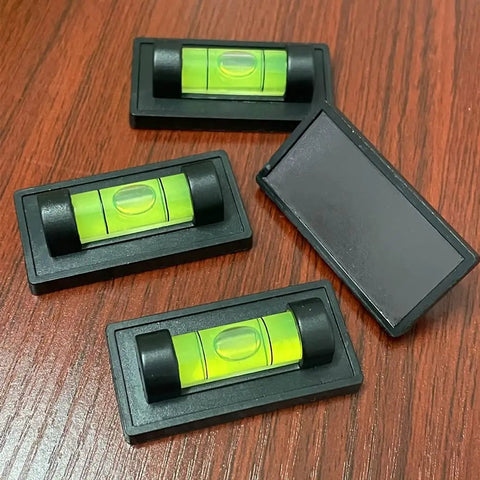 Level Out Your Rig With This 4 Piece Magnetic Bubble Spirit Level Set Ideal For RV Camper Trailers And Travel Homes Precision Magnet Tool for measuring alignment.