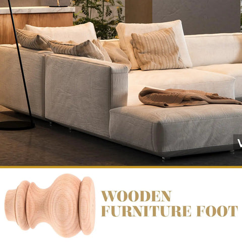 Durable Brown Wood Furniture Leg Replacement For Sofa Chair Cabinet And Table Easy Install Stylish Modern Decor