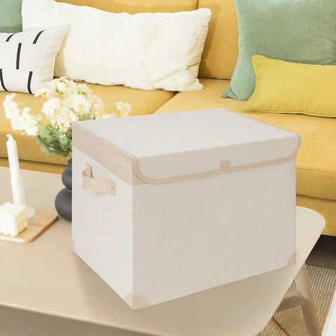 Kick Some Clutter To The Curb With These Roomy Foldable Storage Bins Featuring Tough Reinforced Side Panels And Snug Fitting Covers designed for organizing home items.