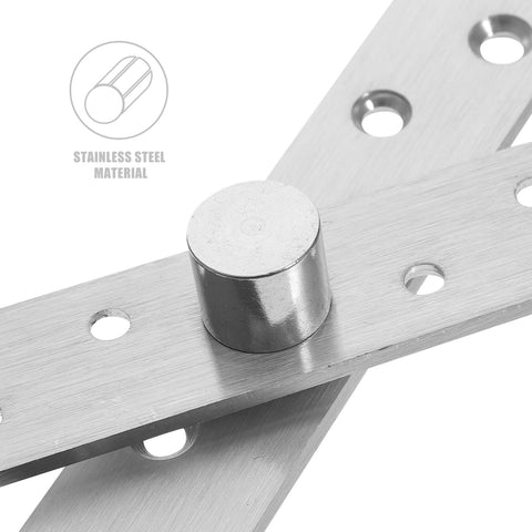 Close-up of Invisible Pivot Door Hinges Set 360 Degree Rotation Stainless Steel Concealed Heavy Duty Secret Door Hardware component