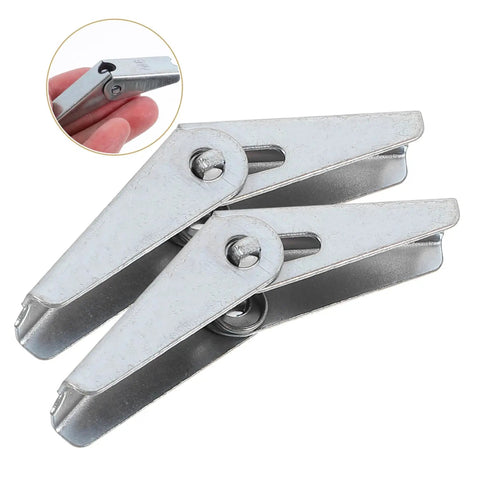 Heavy Duty Toggle Bolts Drywall Anchors 12 Pack Galvanized Wall Fixings, showing detailed metal clips for secure grip.