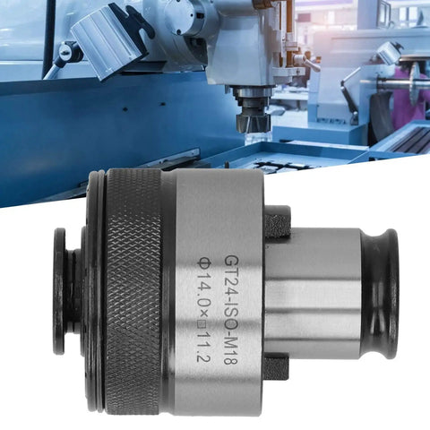 Solid Collet Chuck Holder With Torsion Overload Protection Fits Gt24 Iso For Drilling Milling And Boring Machines For Heavy Duty Use, showing detail of the chuck.