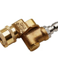 Pivoting Coupler Kit With Nozzle Tips For Pressure Washers Pro Grade 4500 PSI One Quarter Inch Quick Connect Replacement brass coupler