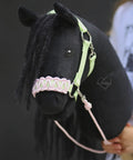 DIY Hobby Horse Halter Kit For Stick Horses, Create Head Collars, Rope Halters And Reins With Pastel Colors, plush horse model