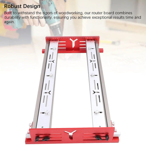 Adjustable Router Sled For Wood Slabs And Planing 23.23 Inch Wide Board Flattening Jig showing robust metal design