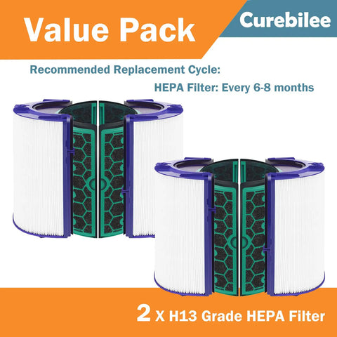 TP04 Replacement HEPA Filter For Pure Hot And Cool TP04 DP04 DP05 Purifier Fans Two Stage 360 Degree Filtration 2 Pack