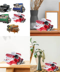 Engine Display Figurine With Precise Engineering Detail For Adults And Gearhead STEM Enthusiasts Realistic Scale Engine Model Kit For Mechanical Junkies And Collectors, red resin desk display