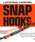 Ultimate Axle Tie Down Kit Pro Series Heavy Duty Webbing with 96-inch Snap Hook Ratchet Strap featuring Vulcan branding
