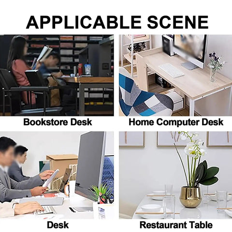 Image showing various applications for Heavy Duty Industrial Metal Table Legs With Adjustable Height Feet in different settings.