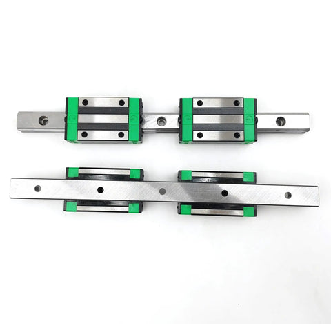 2 Pack HGR15 Linear Rail Kit With 4 HGH15CA Bearing Blocks 300mm Rails 11.81 Inch Long Smooth Low Noise Sliding For Precision CNC And 3D Printers Durable Rust Resistant Steel