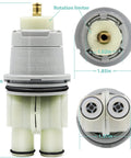 Shower Valve Cartridge Replacement Kit For Single Handle 13 14 Series Faucets Universal Repair Cartridge Includes R10000 RoughIn R1100 R1800 R2200