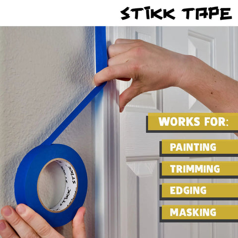 Painter Tape For Sharp Lines And Clean Edges 1 Inch By 60 Yards Yellow Masking Tape For DIY Paint Projects Removable With No Residue