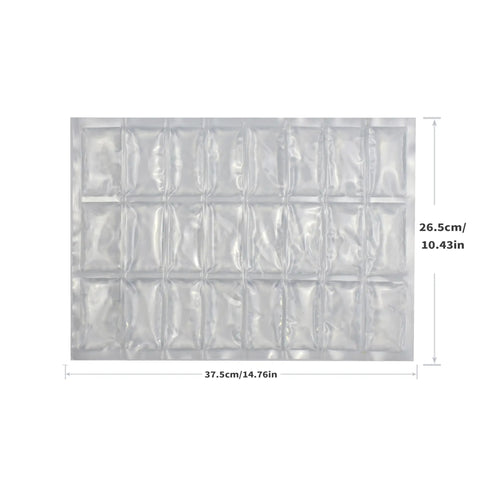 2 Pack Flexible Ice Mats for Food Cooling, Leakproof Gel Sheets That Stay Cold Longer, with dimensions 26.5x37.5cm.