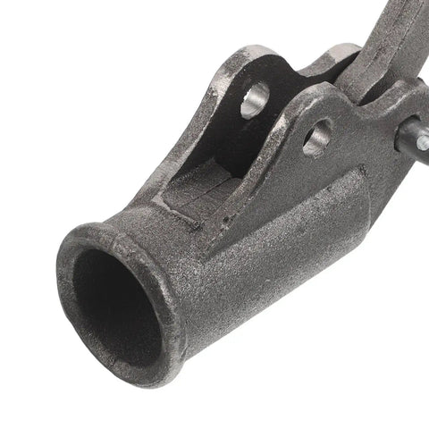 Heavy Duty Steel Jack Lifting Handle Replacement For Automotive Floor Jacks With Portable Design And Beefy Stability For Emergency Roadside Assistance, close-up end view