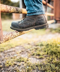 Kittson 6 Inch Steel Toe Work Boot For Men Brown Leather Slip Resistant Outsole Electrical Hazard Rated ASTM F2413 18 Compliant Size 10 D Medium All Day Comfort