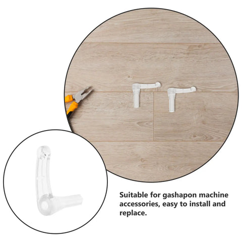 Capsule Vending Machine Replacement Parts 2 Pack Plastic Spiral Accessories Durable Gear For Mini Vending Machines Easy Replacement And Quick Install, transparent plastic replacement gear