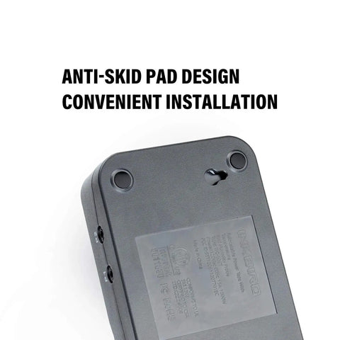 Back view of ITC-608T Temperature Controller With Dual Sensors And Dual Stage Outlet Thermostat, featuring anti-skid pad design.