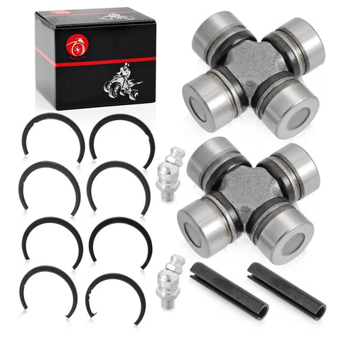 2X Front And Rear Driveshaft U Joint For Ranger RZR Scrambler Sportsman 300 325 330 425 400 500 570 700 EV 800 850 900 1000 Turbo General 1000 4 XP EPS with clips and pins