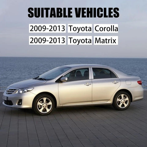 Silver 2009-2013 Toyota Corolla suitable for Front Lower Beefed Up Suspension Kit With Control Arm Ball Joint Sway Bar