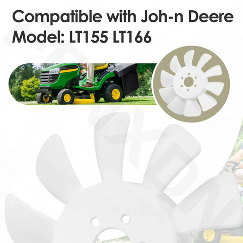 Beefed Up Heavy Duty Transmission Cooling Fan For John Deere LT155 LT166 And Sabre 1338G 1438GS 1438HS 1538H 1538GS 1538HS