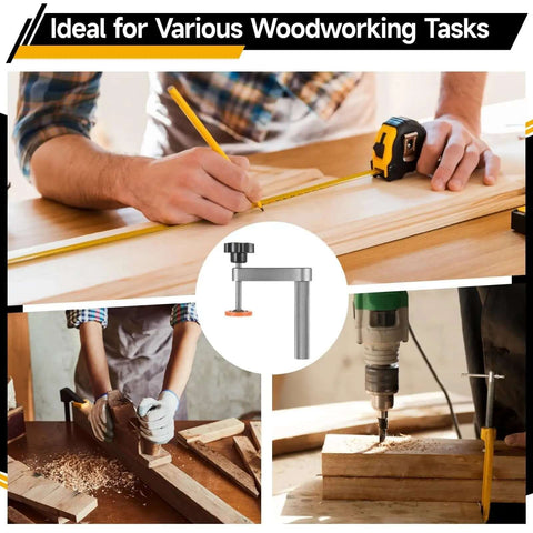 Twofer Pack Aluminum Bench Dog Clamps With Hand Operated Knob Adjustment in woodworking tasks