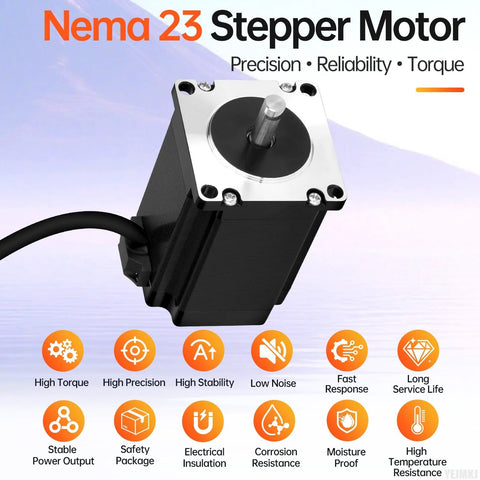 high torque NEMA 23 stepper motor 3 pack for precision applications