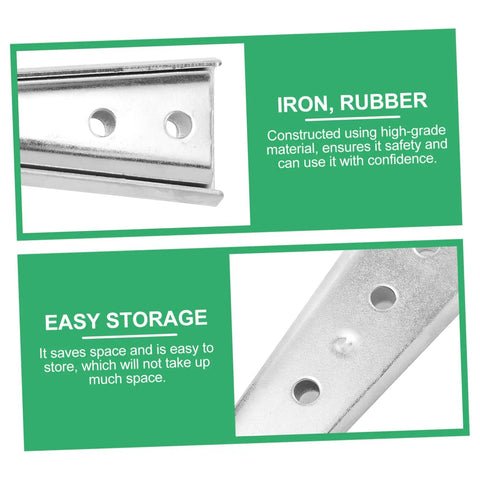 Heavy Duty Iron Sofa Connectors Four Pair Interlock Brackets For Sectional Furniture Anti Wobble Joiners, close-up of iron material with storage info.