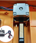 Installed Plug And Play Y Axis Stepper Motor Replacement For Tina2S 3D Printers, Direct Drop In, 35 28mm Size, 23.2 Inch Cable