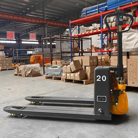 Rock Hard 4400 Lb Capacity Electric Pallet Jack With Fast Lithium Battery Walkie Truck For Tight Spaces And Quick Material Moves Indoors in warehouse