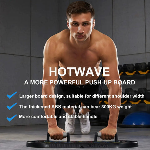 Foldable 20 In 1 Push Up Board Portable Home Gym Essential for effective chest and shoulders workouts in a gym setting.