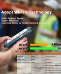 Person using Pistol Grip Android Barcode Scanner For Warehouse Use Rugged Workhorse All Day Battery 4420mAh And 5200mAh with Wi Fi 6