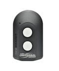 Universal 2 Button Garage Door Opener Remote ACSCTG UNIV2 Plug And Play front view with two buttons and logo visible