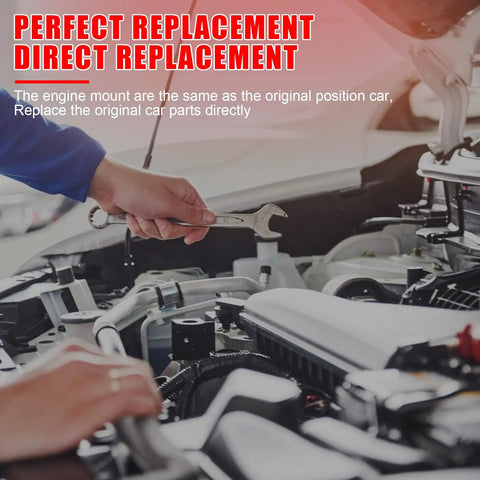 Heavy Duty Engine And Transmission Mount Set Fits Honda Element 2 Point 4 Liter Models being installed under the hood with a wrench.