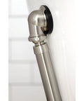 Tub Waste And Overflow Drain Assembly With Double Pivoting Action, Toe Touch Stopper, Brushed Nickel Finish showing corrosion resistance