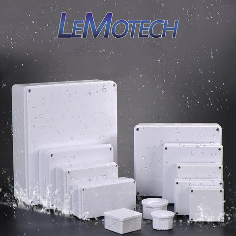 Beefy Weatherproof Outdoor Junction Box For Electronics IP65 Dustproof ABS Plastic Enclosure With NPT Cable Glands