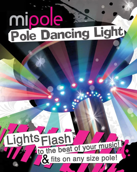 Dance Pole LED Light For 45mm And 50mm Poles With Sound Reactive And Constant On Modes Battery Powered No Plug Needed Easy Install